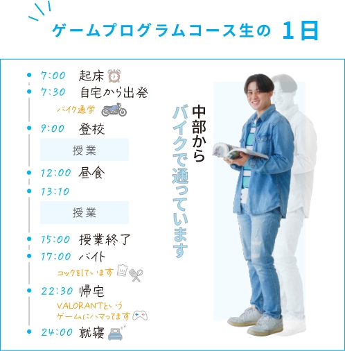 ゲームプログラムコース生の1日
