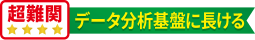 超難関データ分析基盤に長ける